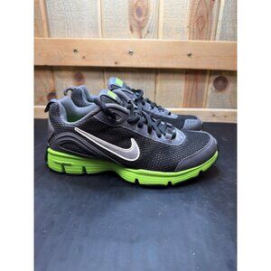 Nike Dual Fusion Youth Shoes 4Y Black/Grey/Lime Green Lightweight Mesh